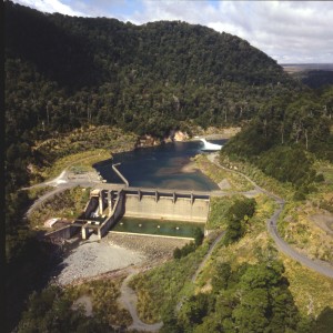 Rangipo dam diverts water from the Tongariro river for use in the underground Rangipo Power Station (2 x 60MW), before discharing back into the Tongariro river. The power station was commissioned in 1983